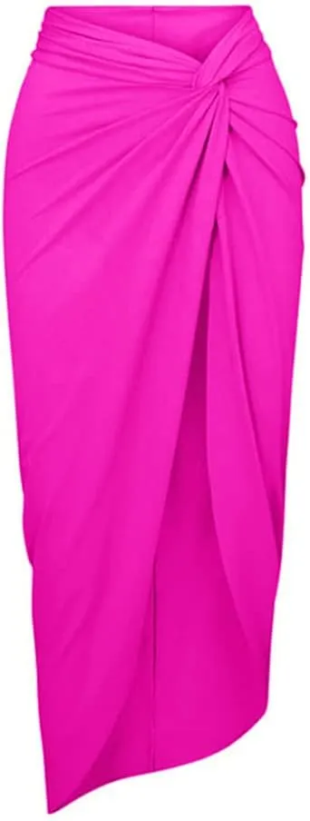 AFAVOM Women's One Piece Swimsuit with Cover up Beach Skirt Sarong Two Piece Floral Printed Monokini Swimsuit Bathing Suit