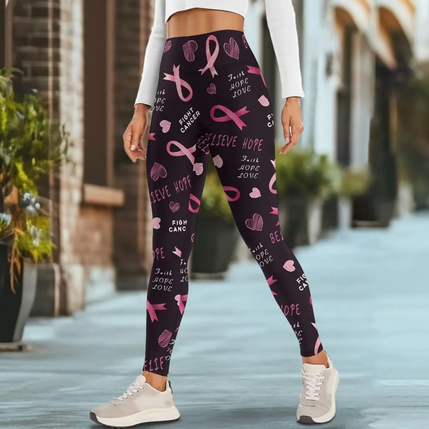 AFPANQZ Women's Yoga Leggings with Pockets Seamless Yoga Pants Casual Running Dance Sports High Waist Long Activewear