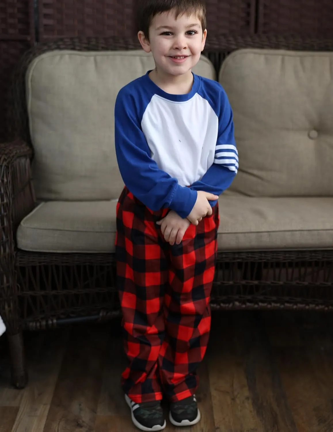 Arshiner Boys Pajama Pants Long Sleep Plaid Pants Soft Lounge Pj Bottoms with Pockets