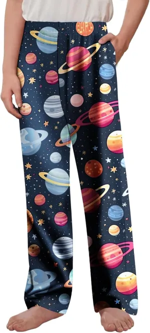 Arshiner Boys Pajama Pants Long Sleep Plaid Pants Soft Lounge Pj Bottoms with Pockets