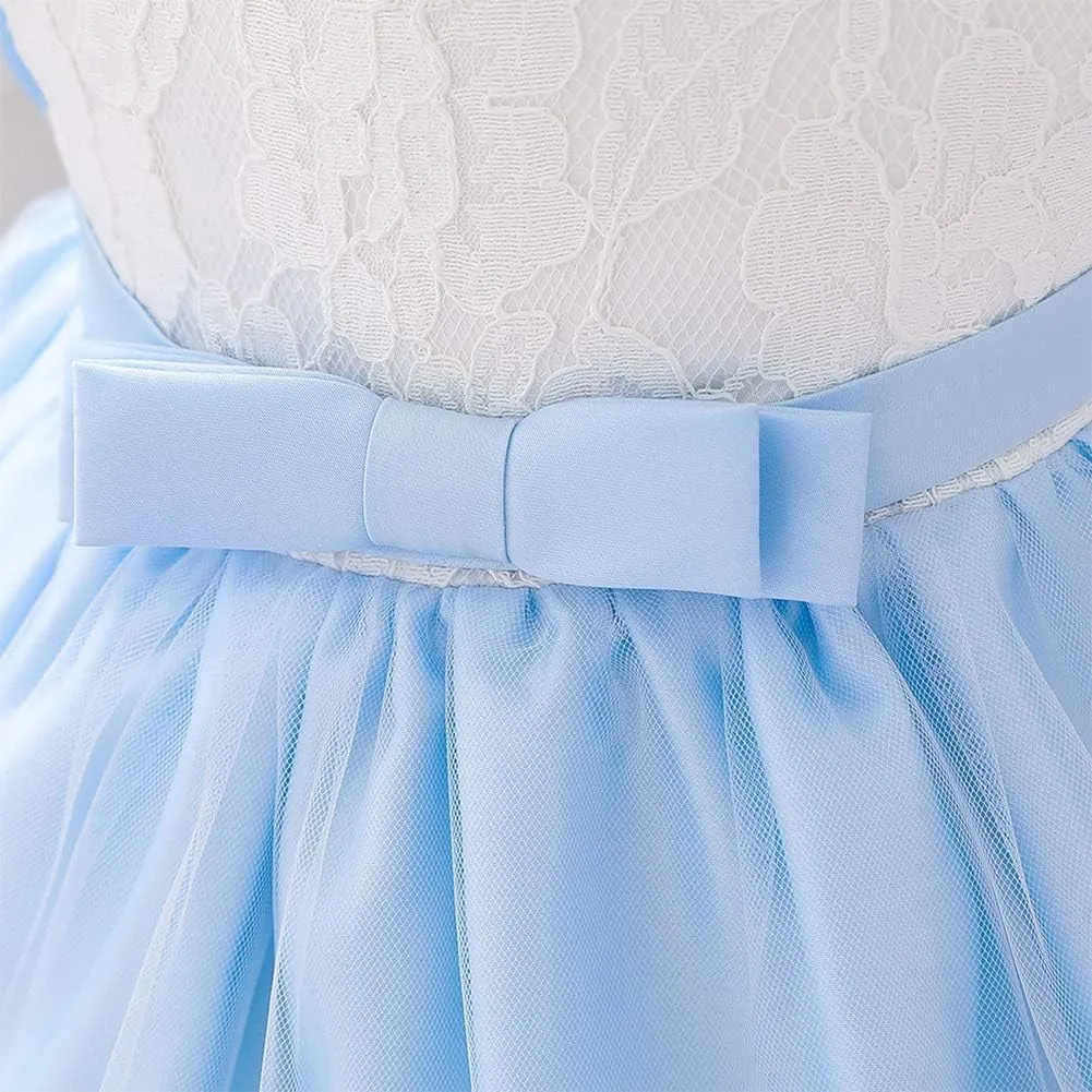 Baby Girl Lace Tutu Dress Infant Toddler Wedding Flower Girl Dress First Birthday Formal Pageant Christening Dresses