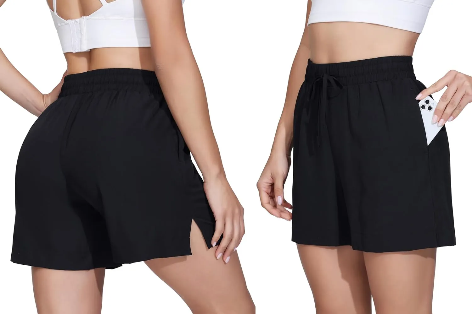 Blaosn Flowy Athletic Shorts for Women Gym Workout Running Golf Hiking Quick Dry with Pockets Casual Summer Beach Outfits
