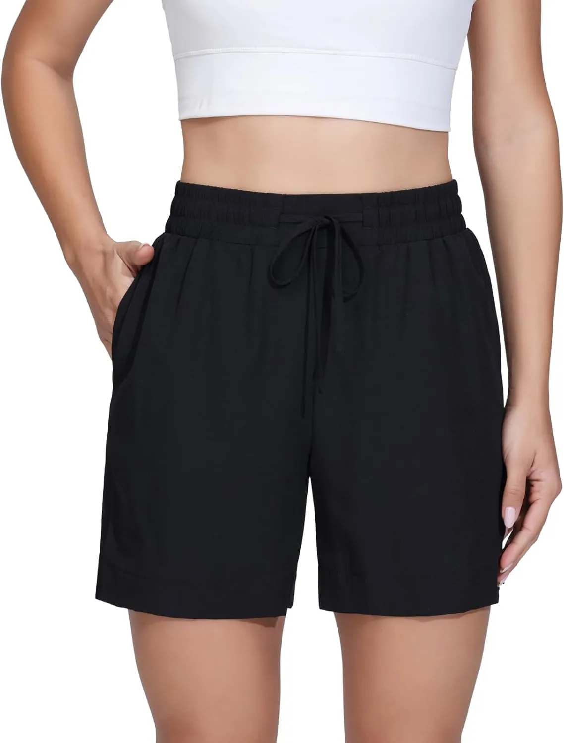 Blaosn Flowy Athletic Shorts for Women Gym Workout Running Golf Hiking Quick Dry with Pockets Casual Summer Beach Outfits