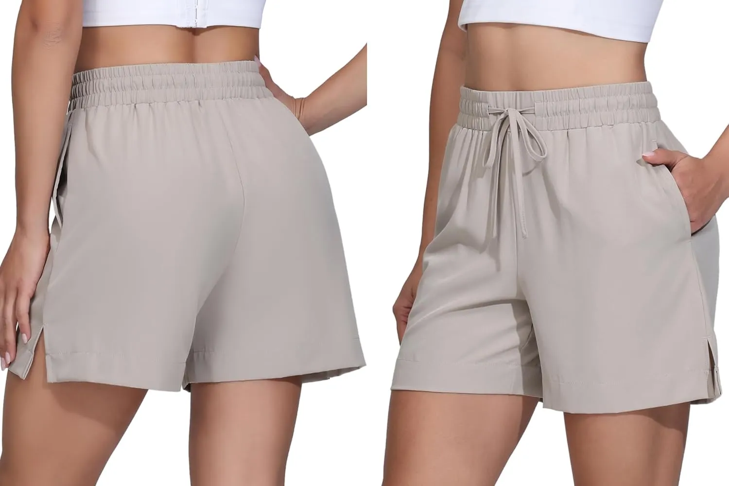 Blaosn Flowy Athletic Shorts for Women Gym Workout Running Golf Hiking Quick Dry with Pockets Casual Summer Beach Outfits