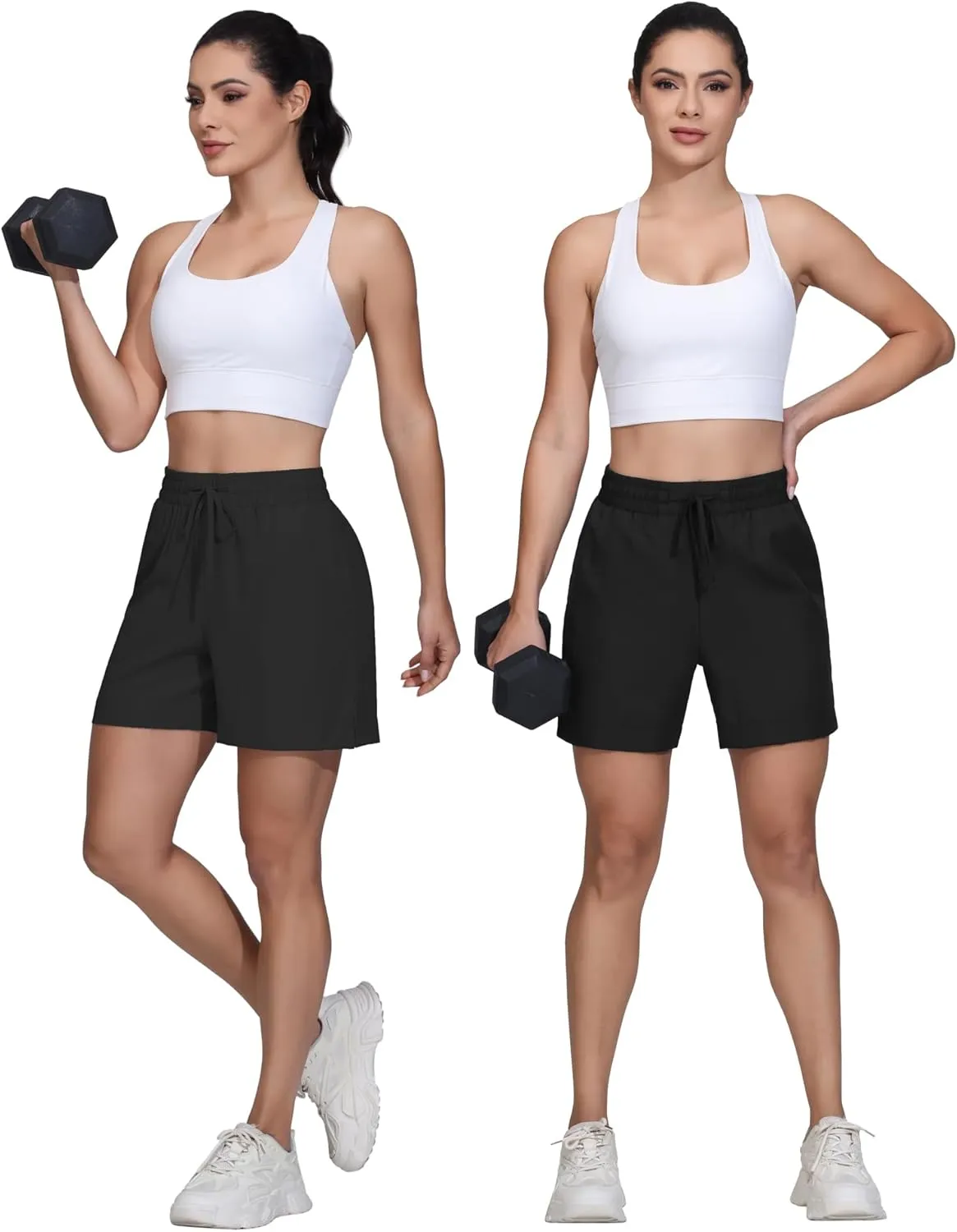Blaosn Flowy Athletic Shorts for Women Gym Workout Running Golf Hiking Quick Dry with Pockets Casual Summer Beach Outfits