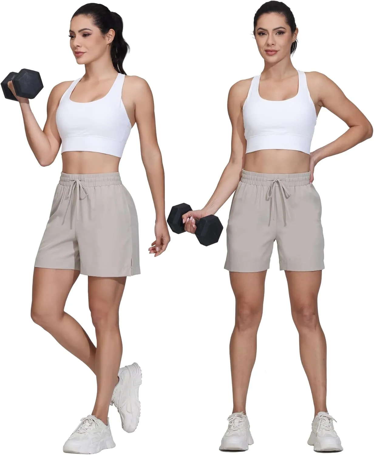 Blaosn Flowy Athletic Shorts for Women Gym Workout Running Golf Hiking Quick Dry with Pockets Casual Summer Beach Outfits
