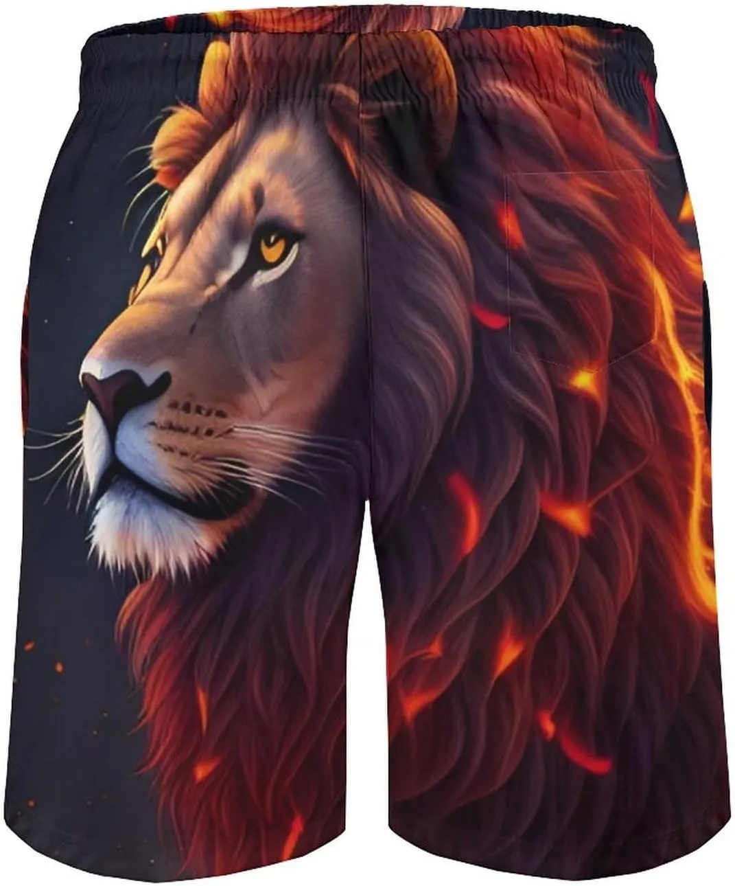 Boys Big & Tall Cargo Short Board Shorts Basic Beachwear with Pockets