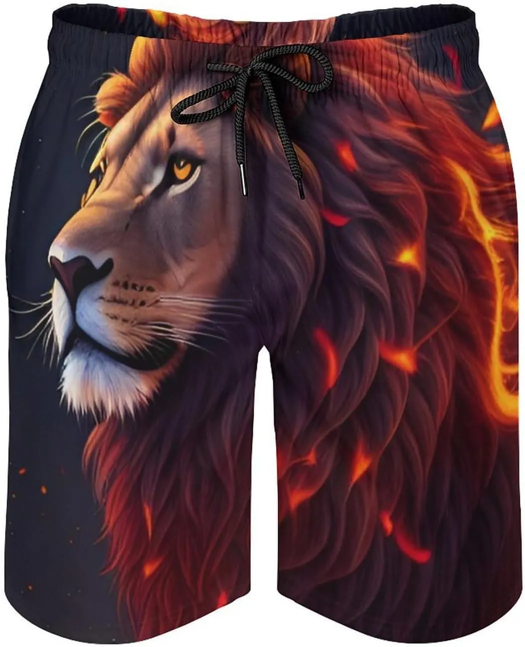Boys Big & Tall Cargo Short Board Shorts Basic Beachwear with Pockets