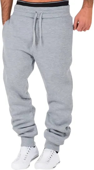 Cargo Pants for Men Relaxed Fit Joggers with Pockets Mens Workout Cargo Sweatpants Athletic Pants Open Bottom Joggers