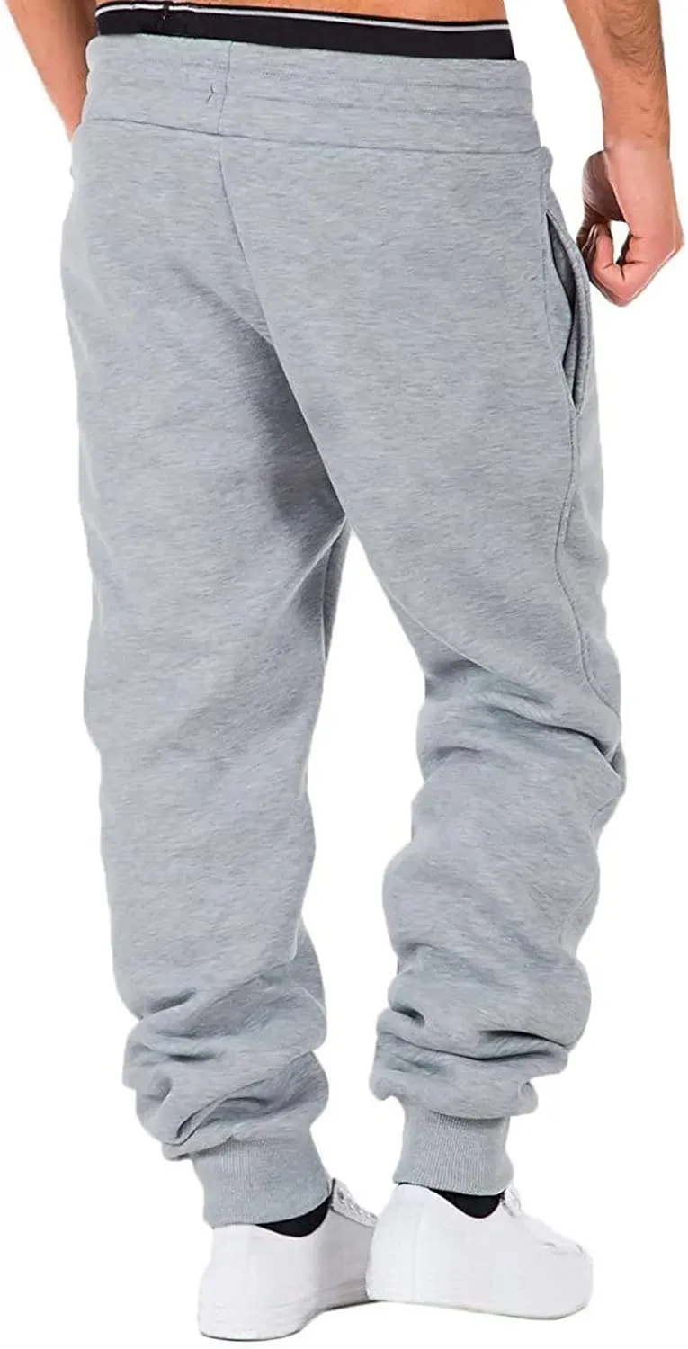 Cargo Pants for Men Relaxed Fit Joggers with Pockets Mens Workout Cargo Sweatpants Athletic Pants Open Bottom Joggers