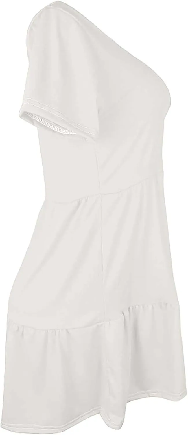 Casual Sun Dresses for Women Summer Dresses Beach Vacation Clothes Flowy Sundress with Pockets Resort Wear Spring Dresses