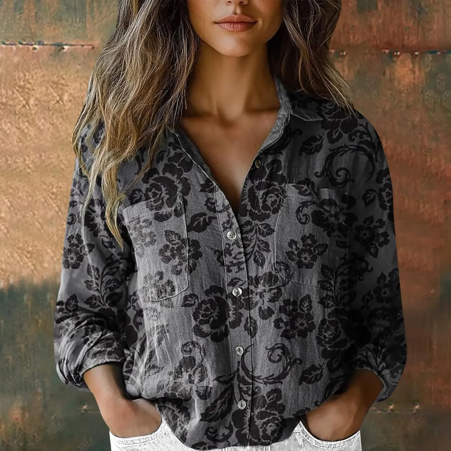 Casual Tops for Women Fashion Down Shirts Casual Tops Long Sleeve Blouse Short Sleeve V Neck Tshirts