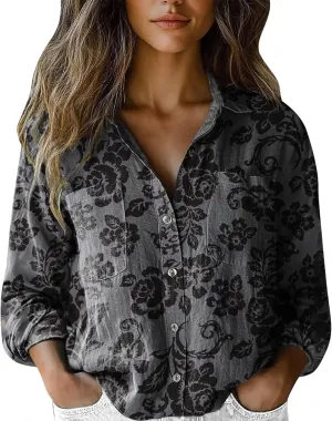 Casual Tops for Women Fashion Down Shirts Casual Tops Long Sleeve Blouse Short Sleeve V Neck Tshirts