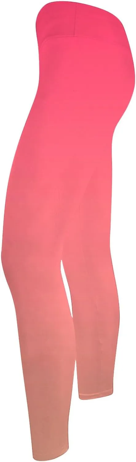 DASAYO Womens Fashion Activewear Leggings High Waist Full Length Ombre Workout Gym Fitness Yoga Pants