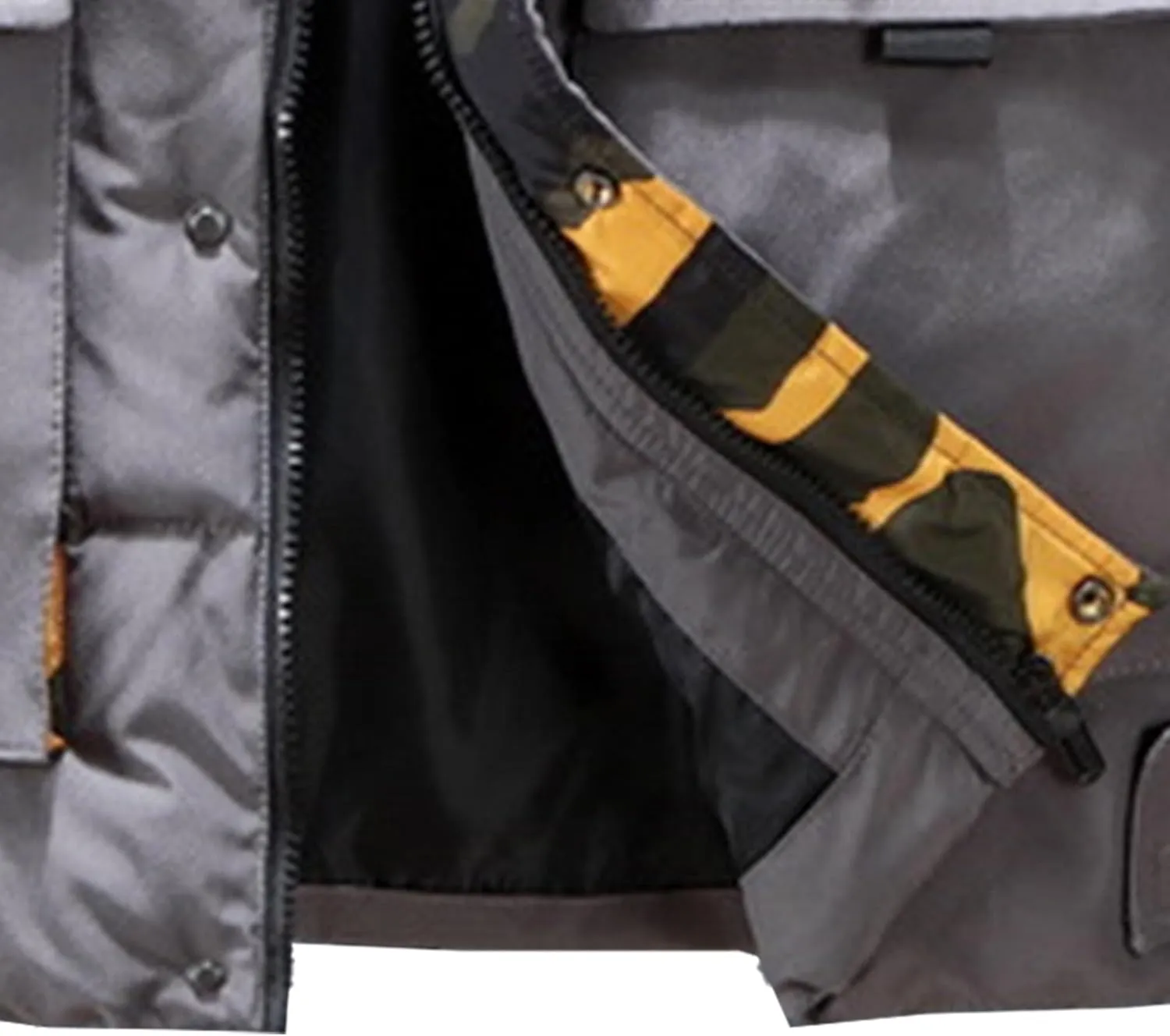 DGHM-JLMY Men Winter Thickening Tooling Hooded Down Vest Fashion Outdoor Hooded Puffer Cargo Vest Warm Down Coats Vest Pocket