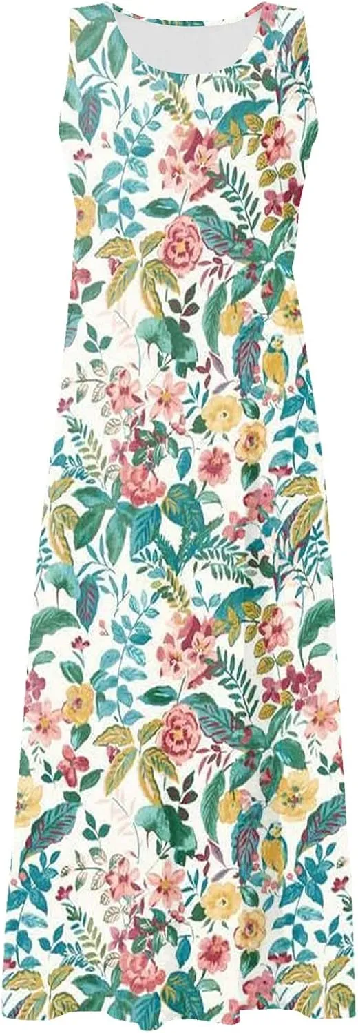Dresses for Women 2024 Sleeveless Maxi Dress Sun Dresses for Women 2024 Sundress for Women Casual Dresses for Women