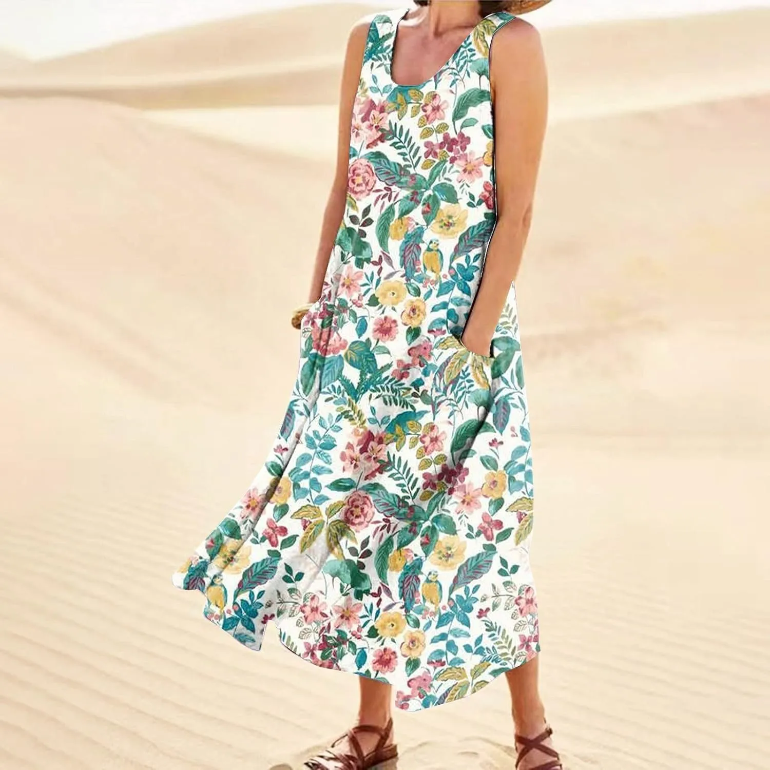 Dresses for Women 2024 Sleeveless Maxi Dress Sun Dresses for Women 2024 Sundress for Women Casual Dresses for Women