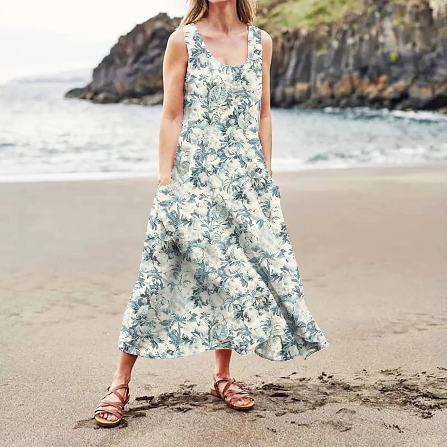Dresses for Women 2024 Sleeveless Maxi Dress Sun Dresses for Women 2024 Sundress for Women Casual Dresses for Women