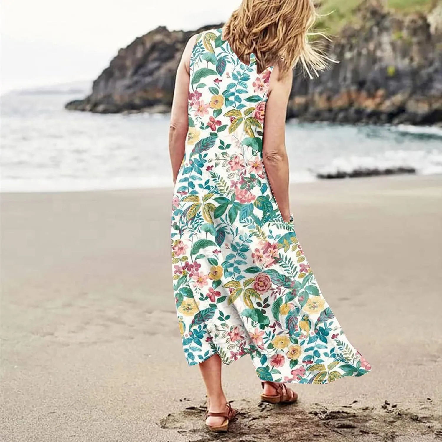 Dresses for Women 2024 Sleeveless Maxi Dress Sun Dresses for Women 2024 Sundress for Women Casual Dresses for Women
