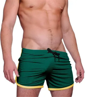 Exercise Shorts for Men Breathable Activewear with Drawstring Funny Slim Fit Running Short Shorts Casual Short