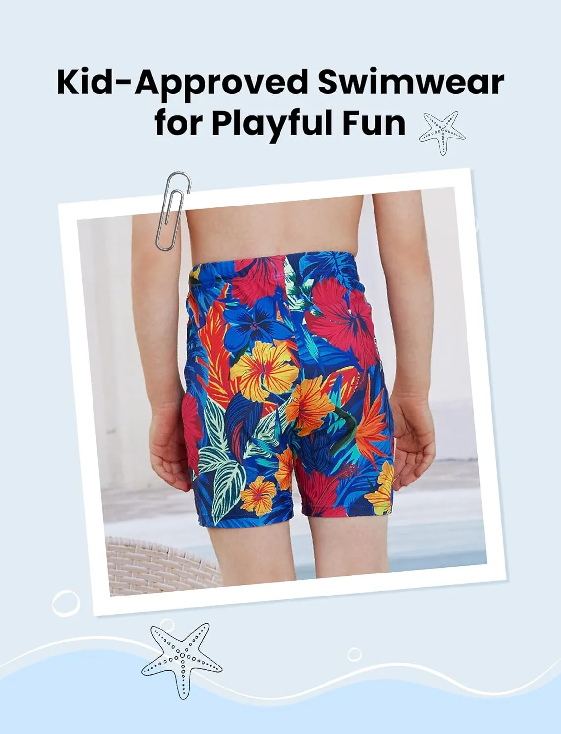 Family Matching Solid Scallop Trim Strappy Two-Piece Swimsuit and Allover Floral Print Swim Trunks Shorts