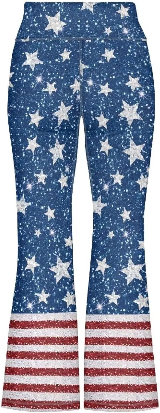 Girl's Flare Leggings High Waisted Bootcut Yoga Pants Kids Classic Stretch Pants Fashion Soft Bell Bottoms