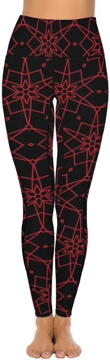 High Waist Yoga Pants with Pockets Tummy Control Activewear Leggings Seamless Stretch Pants for Women