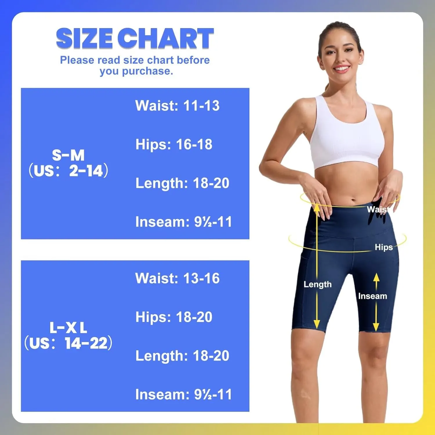 HIGHDAYS 5” Biker Shorts for Women with Pockets-High Waist Tummy Control Spandex Workout Yoga Running Gym Activewear