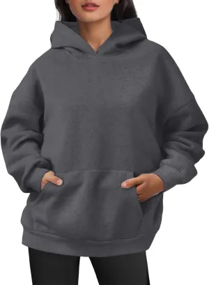 JiXiang Pink Hoodie Womens Oversized Hoodies Fleece Sweatshirts Long Sleeve Sweaters Pullover Fall Clothes with Pocket