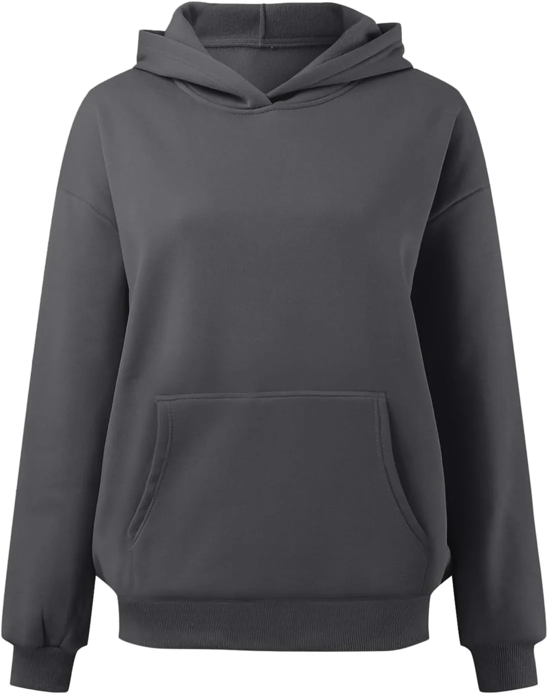 JiXiang Pink Hoodie Womens Oversized Hoodies Fleece Sweatshirts Long Sleeve Sweaters Pullover Fall Clothes with Pocket