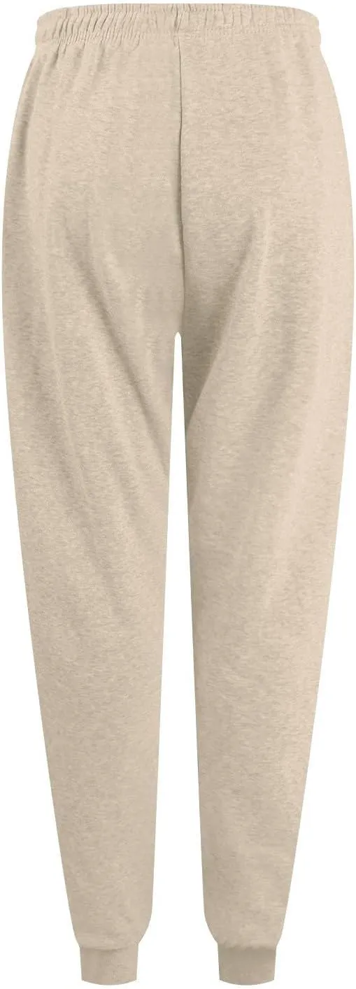 Jogger Sweatpants Women Baggy Comfy Elastic High Waisted Fleece Sweatpants Outdoor Workout Joggers w/Pockets