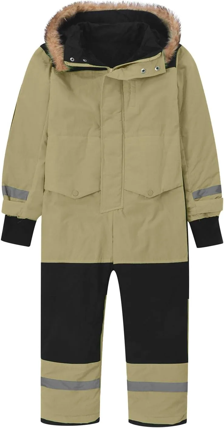 Kids Girls Boys Snow Suits One Piece Snowsuits Winter Warm Outdoor Ski Suits Waterproof Windproof Snowboard Jumpsuits