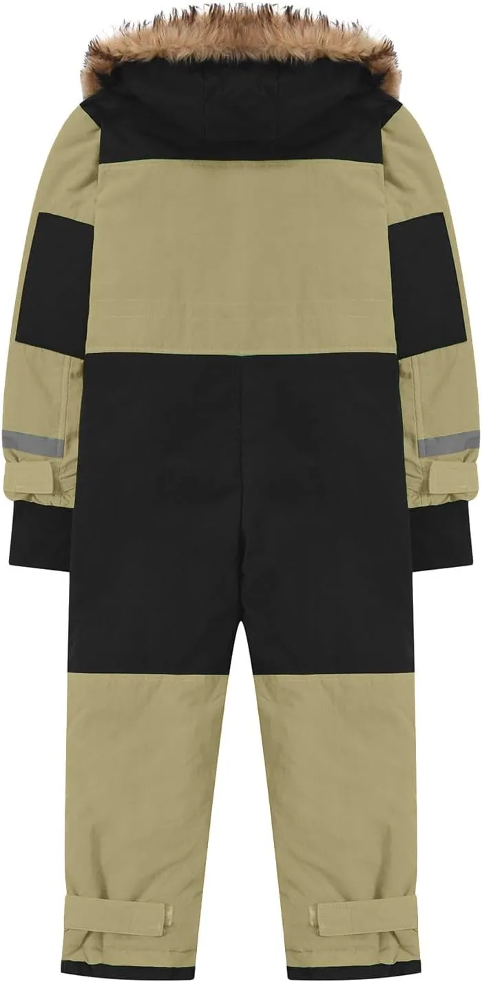 Kids Girls Boys Snow Suits One Piece Snowsuits Winter Warm Outdoor Ski Suits Waterproof Windproof Snowboard Jumpsuits