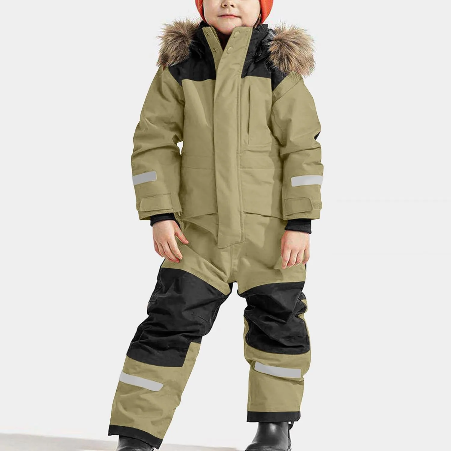 Kids Girls Boys Snow Suits One Piece Snowsuits Winter Warm Outdoor Ski Suits Waterproof Windproof Snowboard Jumpsuits