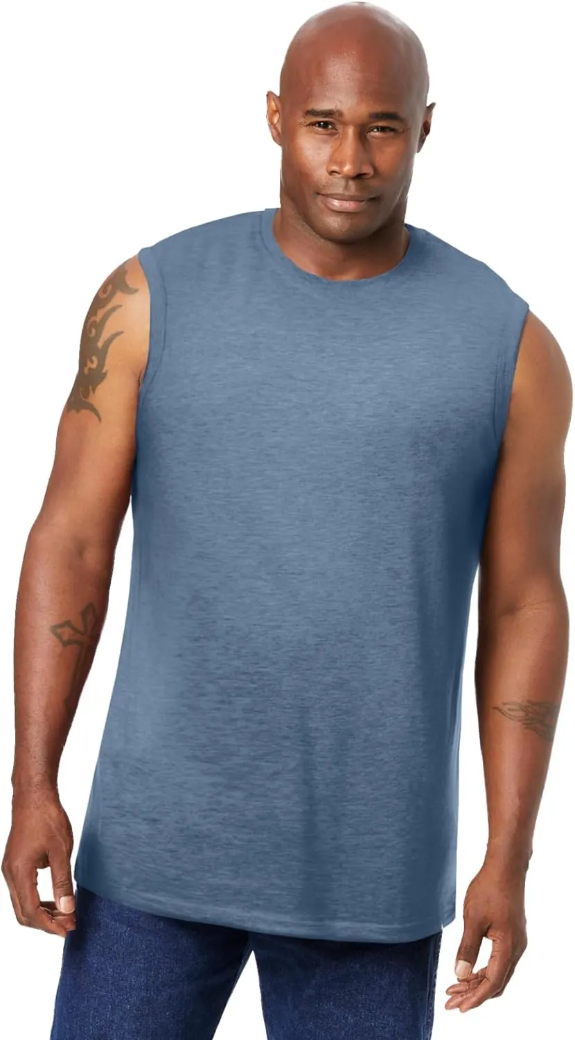 KingSize Men's Big & Tall Shrink-Less Lightweight Muscle T-Shirt
