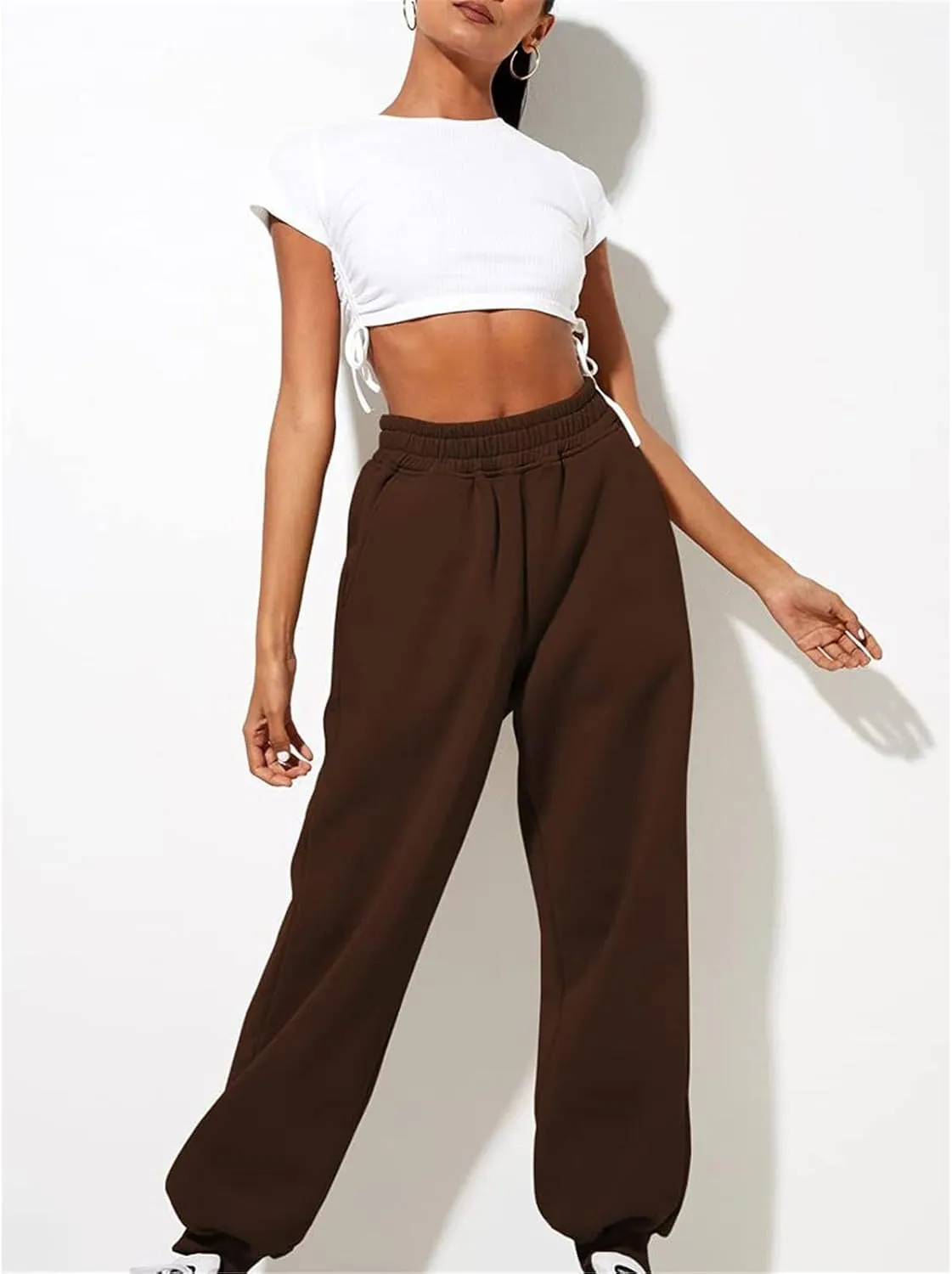 LCMTWX Womens Jogger Pants Soft Sports Cotton Pants Yoga Dance Womens Plus Size Pants Activewear Pants for Women Loose Fit