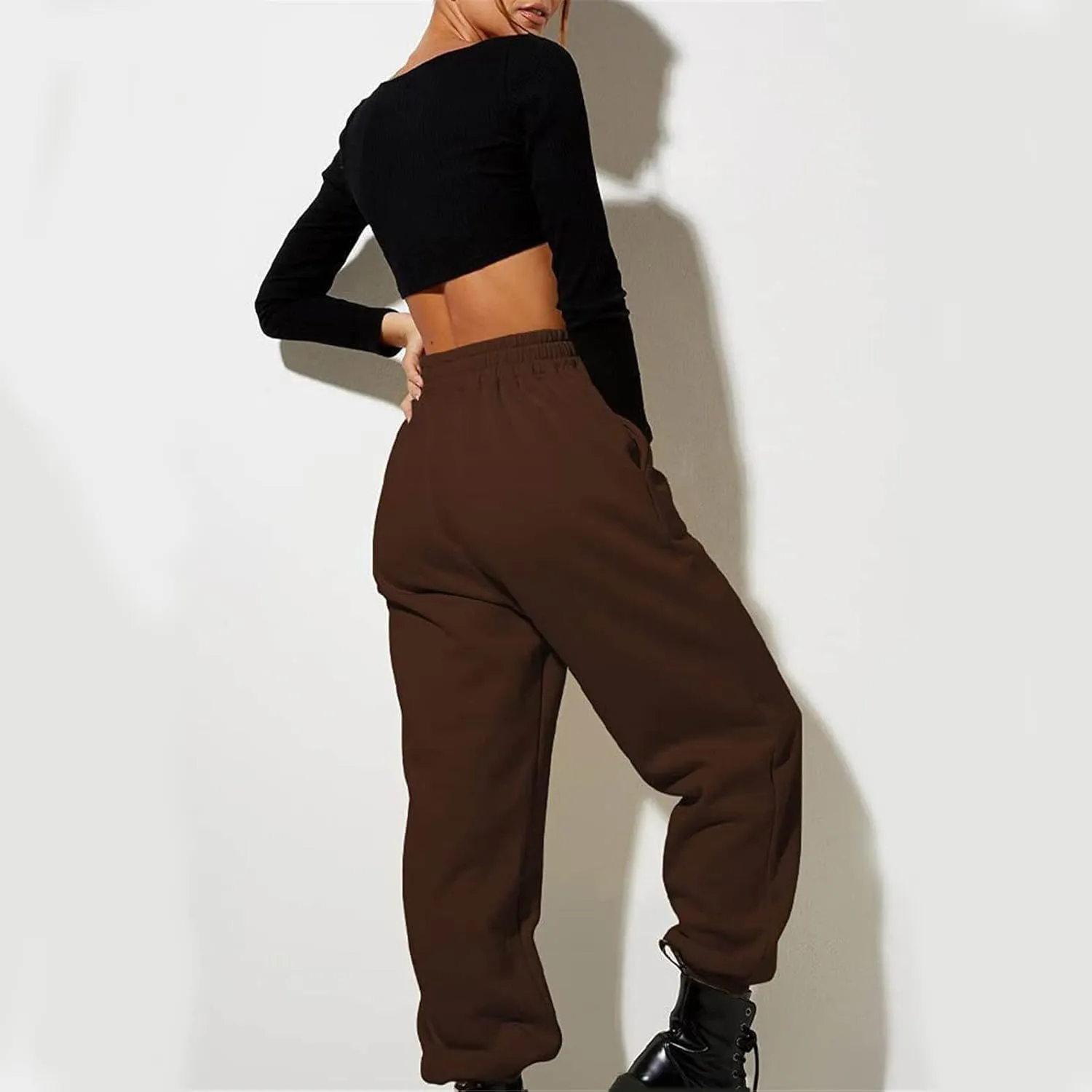 LCMTWX Womens Jogger Pants Soft Sports Cotton Pants Yoga Dance Womens Plus Size Pants Activewear Pants for Women Loose Fit