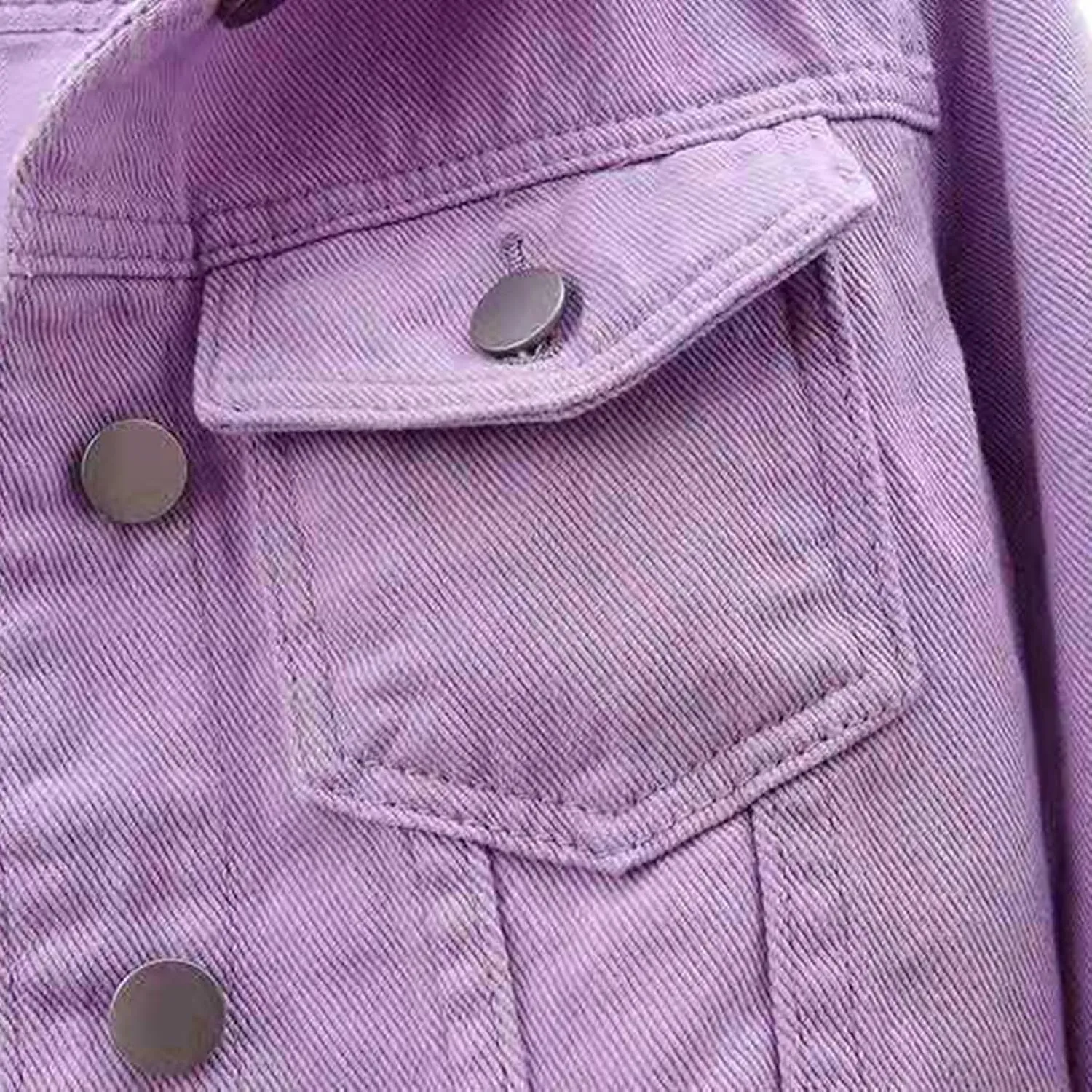 Lightweight Denim Jacket for Women 3/4 Sleeve Short Jean Jacket Lapel Button Down Cropped Trucker Jean Jackets Coats