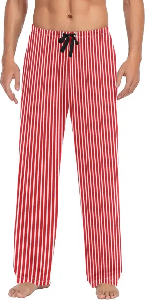 linqin Men's Pajama Pant Comfy Soft Lounge Sleep Pants Colorful Psychedelic Funny Cats Pajama Bottoms
