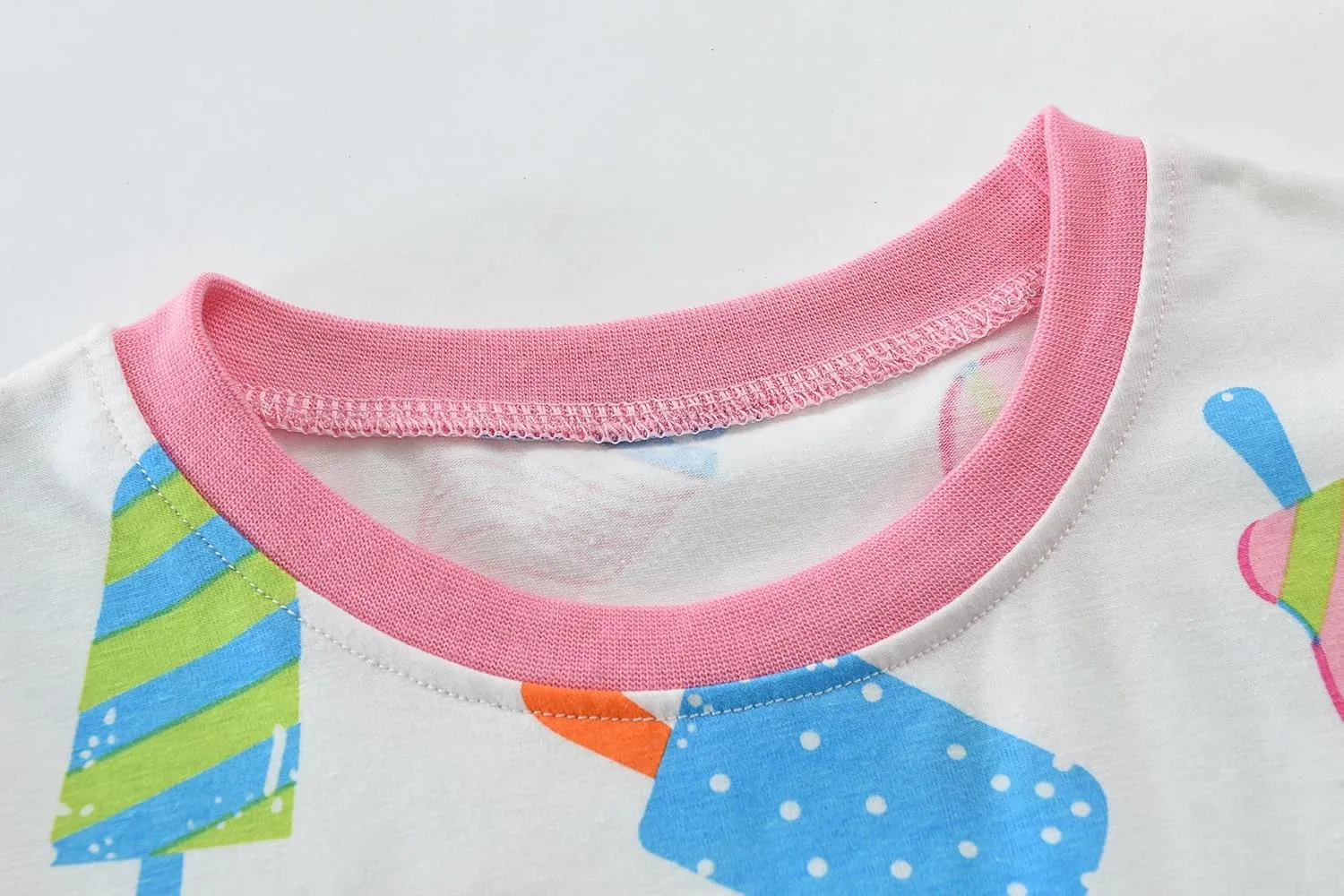 Little Hand Toddler Girls Pajamas 4 Pieces Pjs Sleepwear Summer Children Jammies Cotton Short Sets for 2-7T