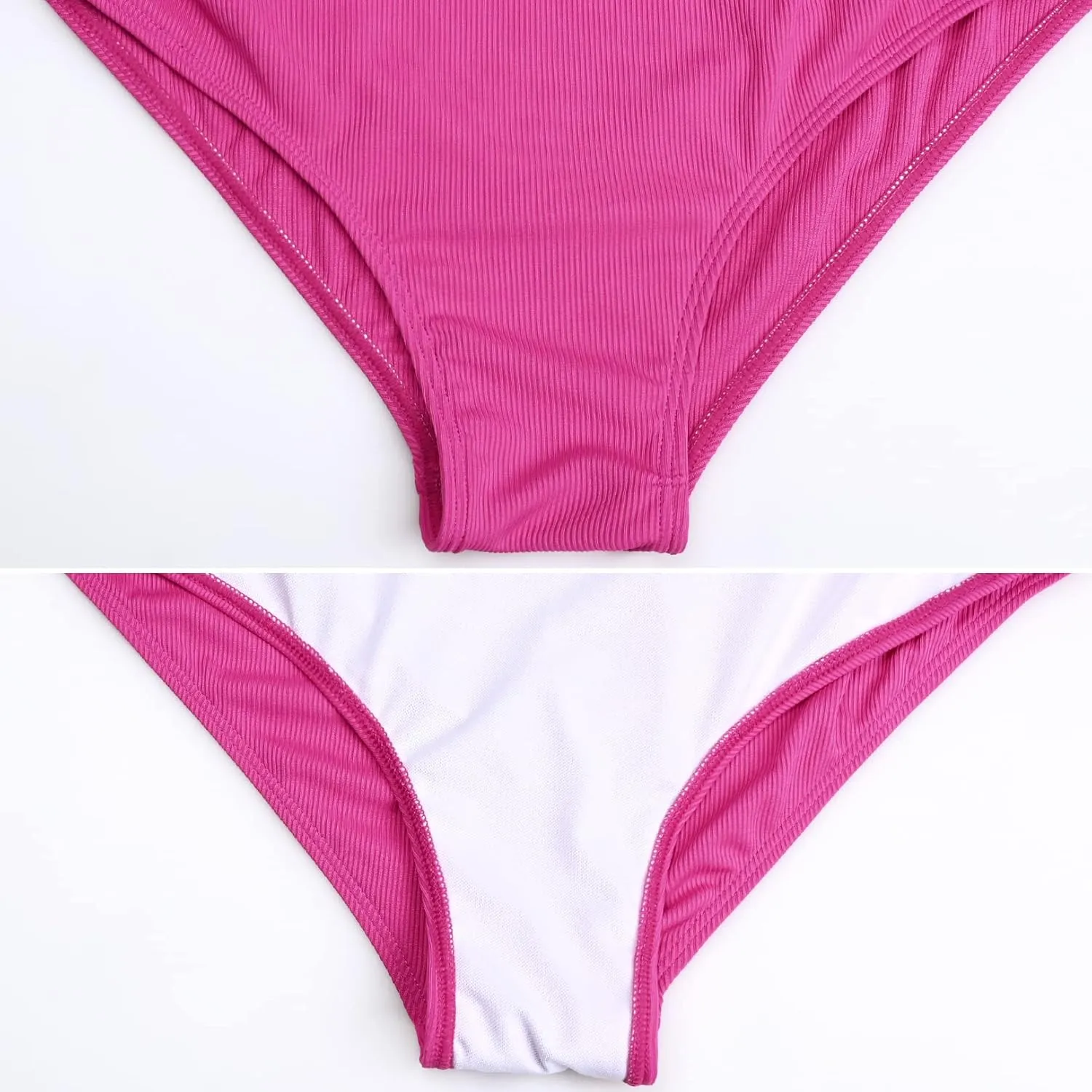 Maternity Swimsuit Two Piece Ruffled Top High Waisted Bottoms Vintage Swimwear Bikini Set Bathing Suits