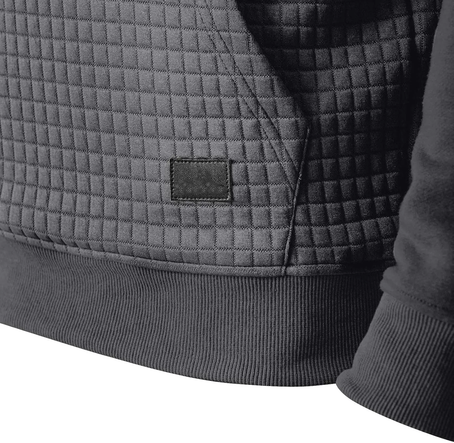 Men's Autumn and Winter Warm Pullover Splicing Zipper Jacket Zip Up Hoodie Heavyweight Hoode Sweatershirt Coats