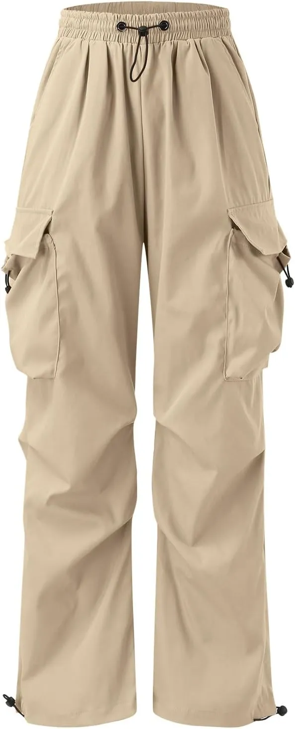 Mens Cargo Pants Casual Baggy Joggers Athletic Parachute Pant Loose Fit Sweatpants with Pockets Y2K Streetwear