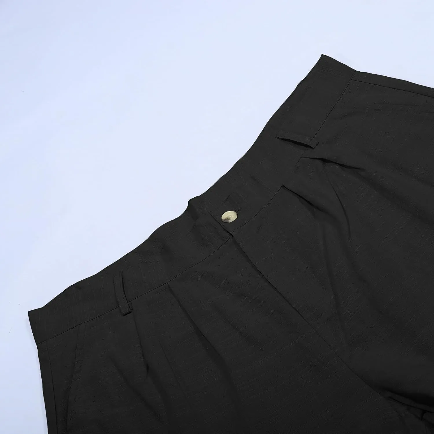 Mens Cotton Linen Dress Pants Zipper Loose Fit Straight Wide Leg Trouser Summer Lightweight Breathable Beach Pants