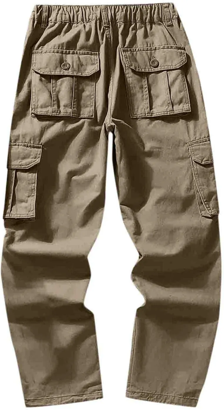 Mens Sweatpants with Pockets Big and Tall Running Gym Men's Casual Pants Drawstring Sweat Jogging Cargo Joggers Long