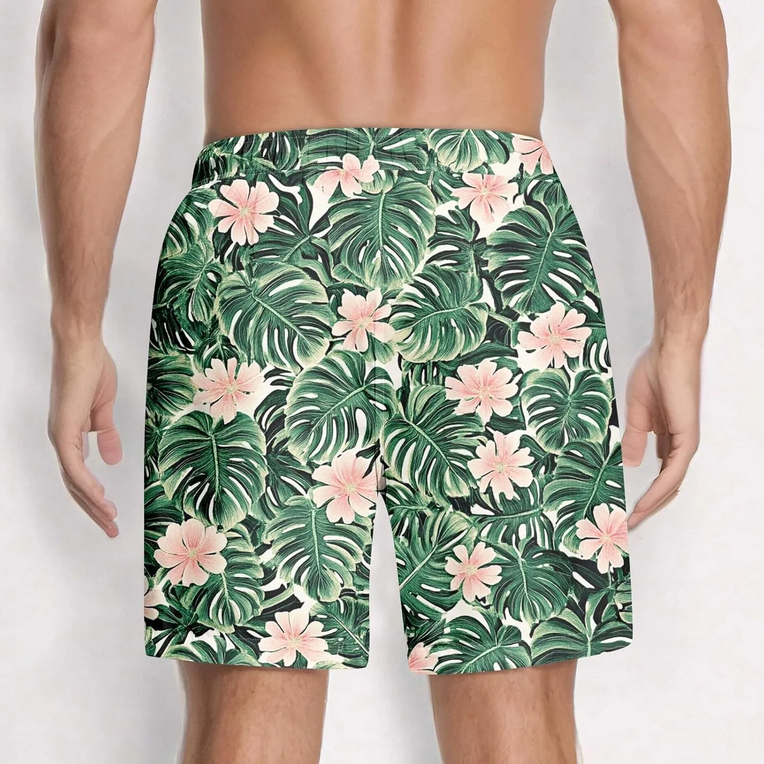 Men's Swim Trunks Quick Dry Beach Swim Shorts Stretch Board Shorts Swimwear with Pockets