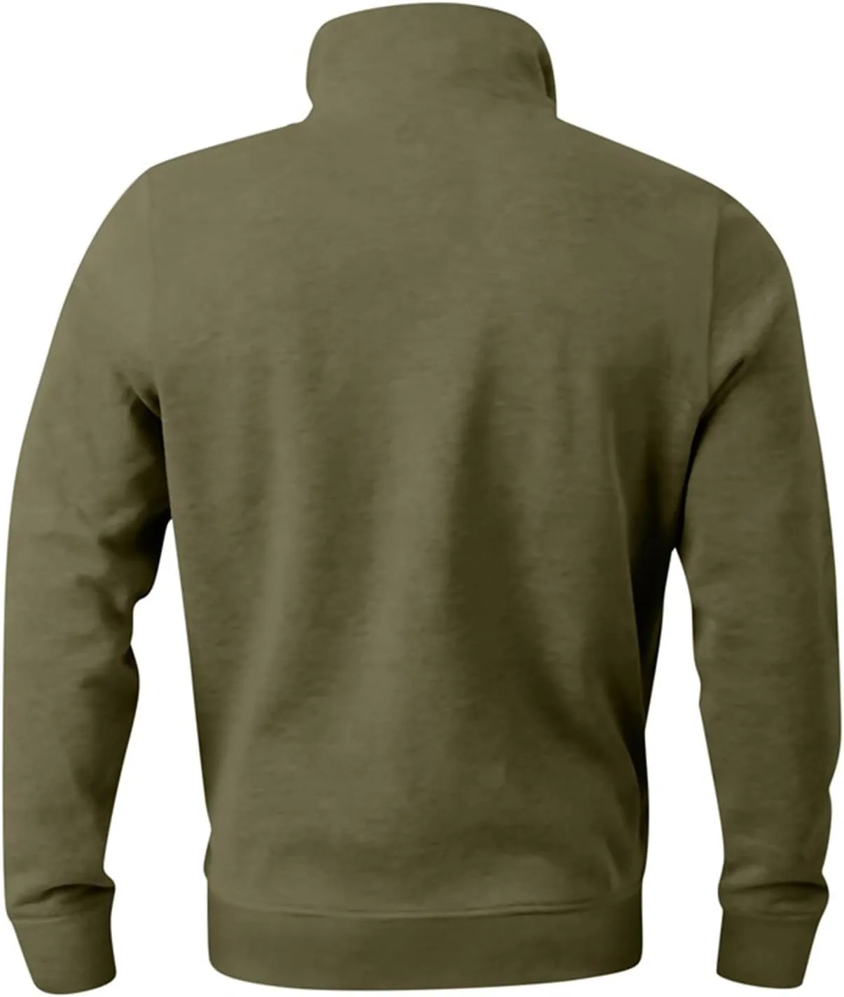 Men's Zip Collar Sweater Activewear Solid Vintage Jackets Long Sleeve Comfort Warm Sweatshirts with Elbow Patches