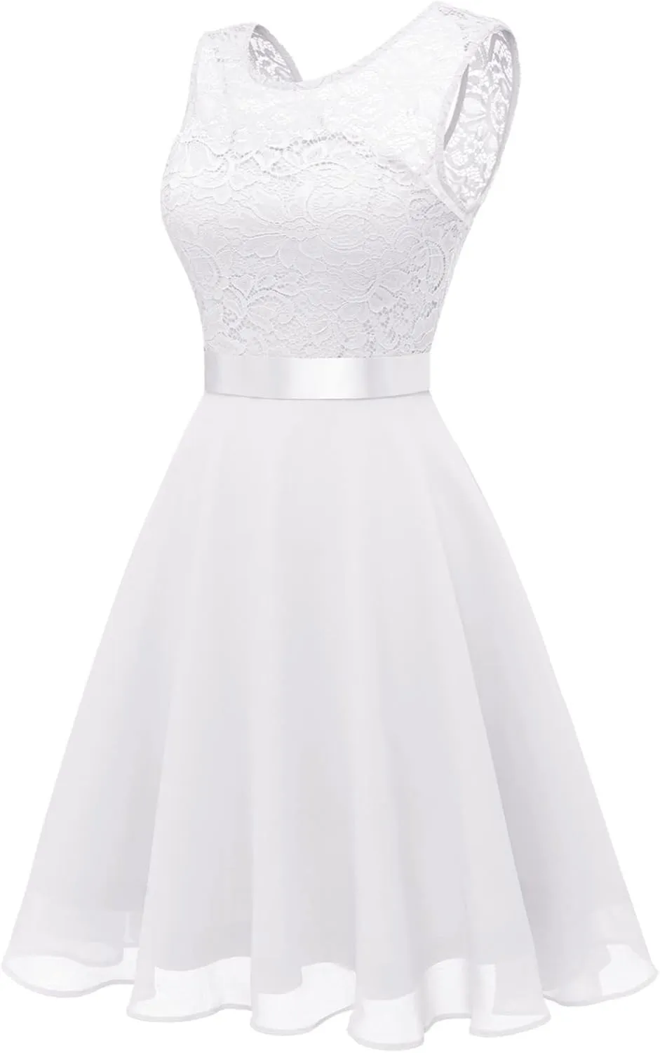 Mother of The Bride Dresses for Women Retro Floral Sleeveless A-Line Pastel Chiffon Dress Petite Church Summer Clothes