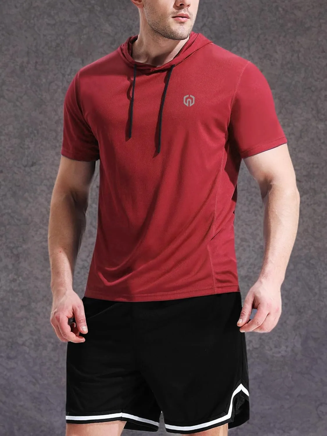NELEUS Dry Fit Workout Athletic Muscle Tank Top Running Shirts with Hoods