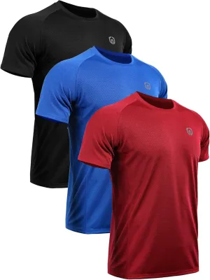 NELEUS Men's Dry Fit Mesh Athletic Shirts